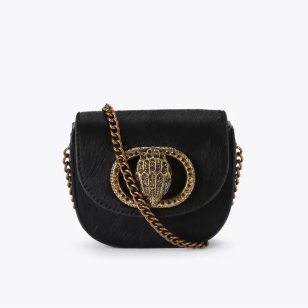 Kurt Geiger Calf Hair Micro Chelsea Saddle Crossbody Bag; Mini (Hard to Find) - Picture 3 of 17
